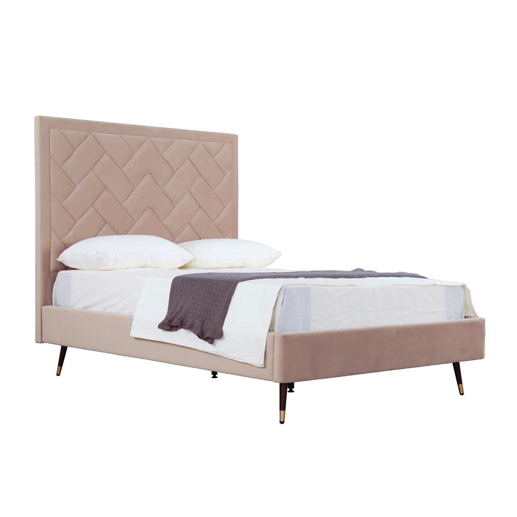 Crosby Full- Size Bed in Nude - Ornate Home