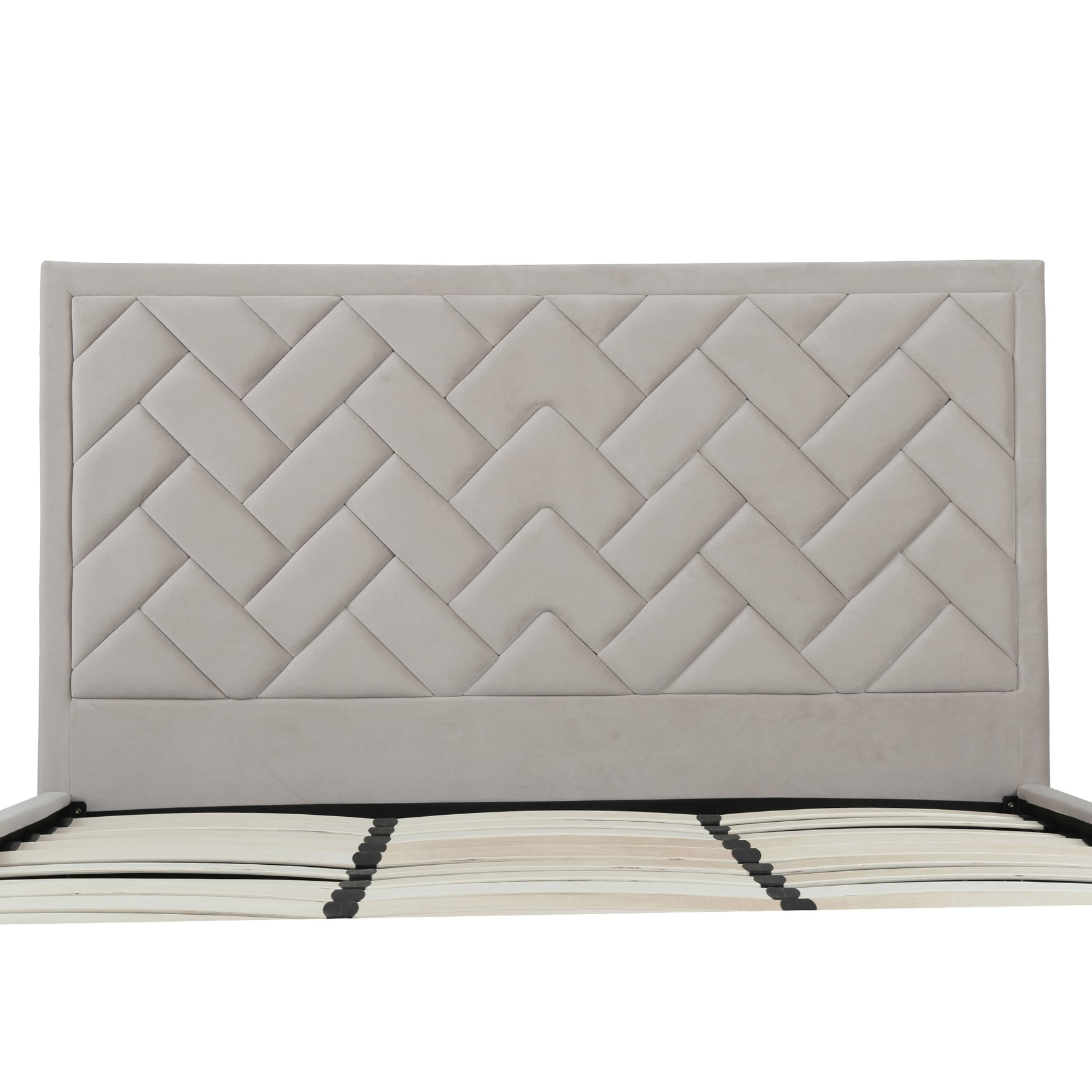 Crosby King-Size Bed in Greige - Ornate Home