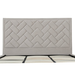 Crosby King-Size Bed in Greige - Ornate Home