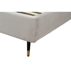 Crosby King-Size Bed in Greige - Ornate Home