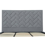 Crosby King-Size Bed in Grey - Ornate Home