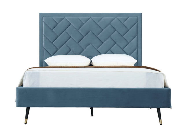 Crosby Queen-Size Bed in Blue - Ornate Home