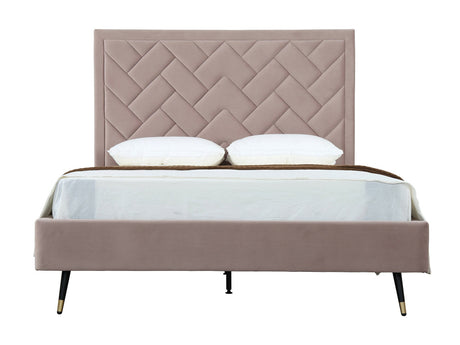 Crosby Queen-Size Bed in Blush - Ornate Home