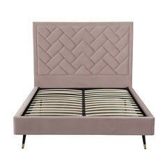 Crosby Queen-Size Bed in Blush - Ornate Home