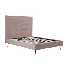 Crosby Queen-Size Bed in Blush - Ornate Home