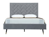 Crosby Queen-Size Bed in Grey - Ornate Home