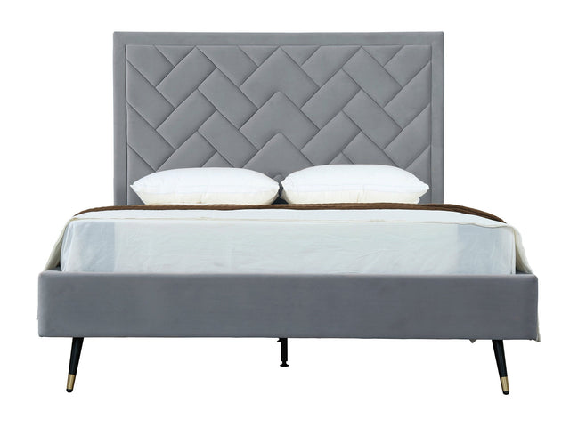 Crosby Queen-Size Bed in Grey - Ornate Home
