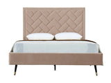 Crosby Queen-Size Bed in Nude - Ornate Home