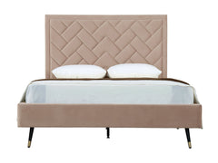 Crosby Queen-Size Bed in Nude - Ornate Home