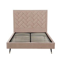 Crosby Queen-Size Bed in Nude - Ornate Home