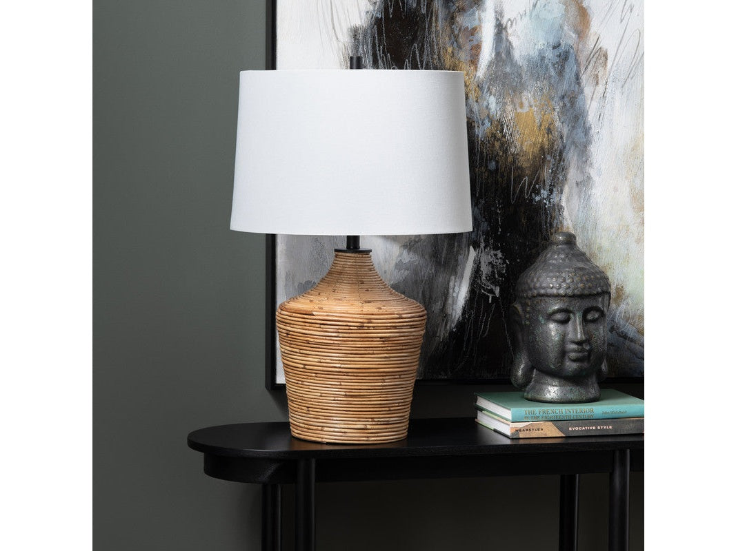 Crosby Tan/Brown Table Lamp - Ornate Home