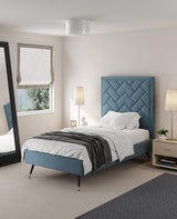 Crosby Twin-Size Bed in Blue - Ornate Home