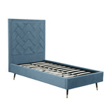 Crosby Twin-Size Bed in Blue - Ornate Home