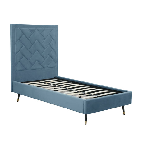 Crosby Twin-Size Bed in Blue - Ornate Home