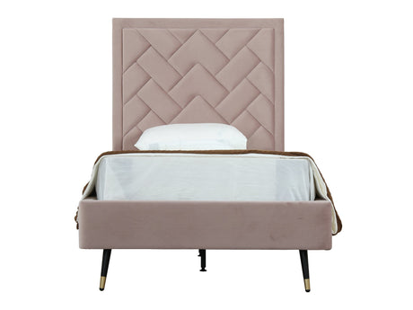 Crosby Twin-Size Bed in Blush - Ornate Home
