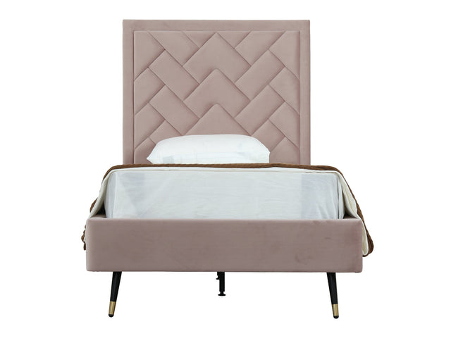 Crosby Twin-Size Bed in Blush - Ornate Home