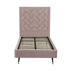 Crosby Twin-Size Bed in Blush - Ornate Home