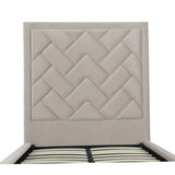 Crosby Twin-Size Bed in Greige - Ornate Home