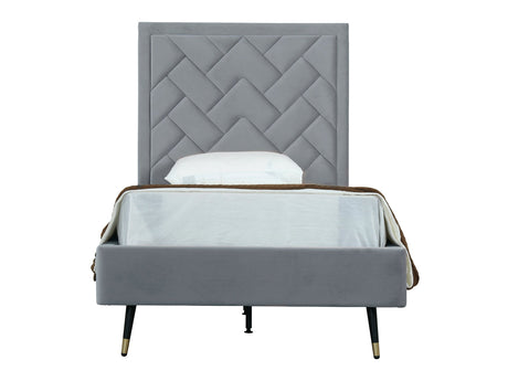 Crosby Twin-Size Bed in Grey - Ornate Home