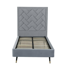 Crosby Twin-Size Bed in Grey - Ornate Home