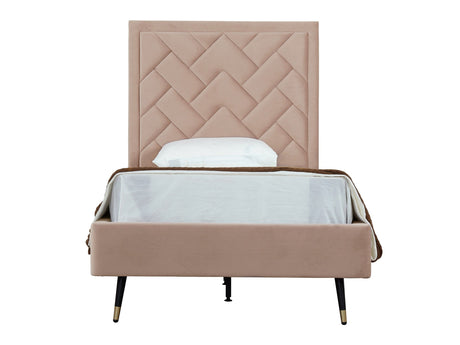 Crosby Twin-Size Bed in Nude - Ornate Home