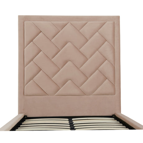 Crosby Twin-Size Bed in Nude - Ornate Home