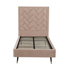 Crosby Twin-Size Bed in Nude - Ornate Home