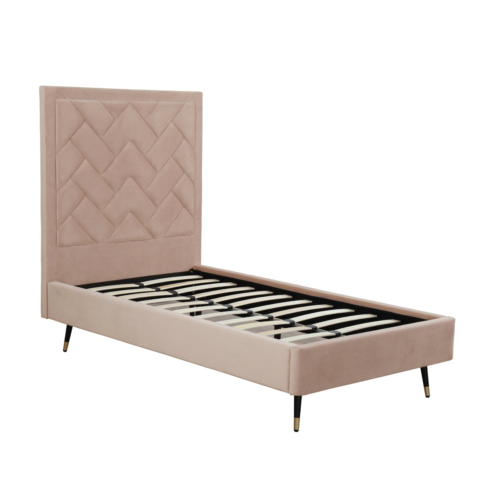 Crosby Twin-Size Bed in Nude - Ornate Home