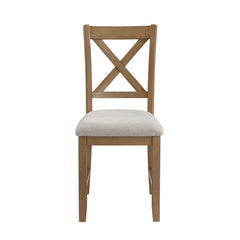 Crossbuck Tan 5-Piece Pack Dinette Set - Ornate Home