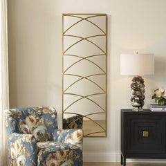 Crossed Up Gold Full Length Mirror - Ornate Home