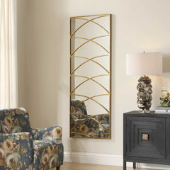 Crossed Up Gold Full Length Mirror - Ornate Home