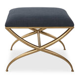 Crossing Navy Small Bench - Ornate Home