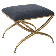 Crossing Navy Small Bench - Ornate Home
