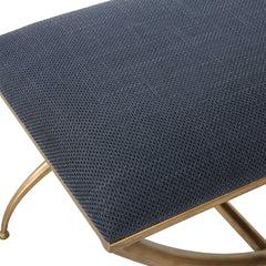 Crossing Navy Small Bench - Ornate Home