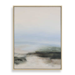 Crossing Paths Multicolor Coastal Landscape Painting - Ornate Home