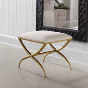 Crossing White Small Bench - Ornate Home