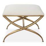 Crossing White Small Bench - Ornate Home