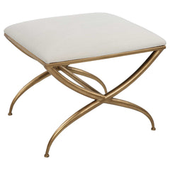 Crossing White Small Bench - Ornate Home