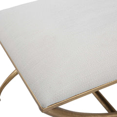 Crossing White Small Bench - Ornate Home