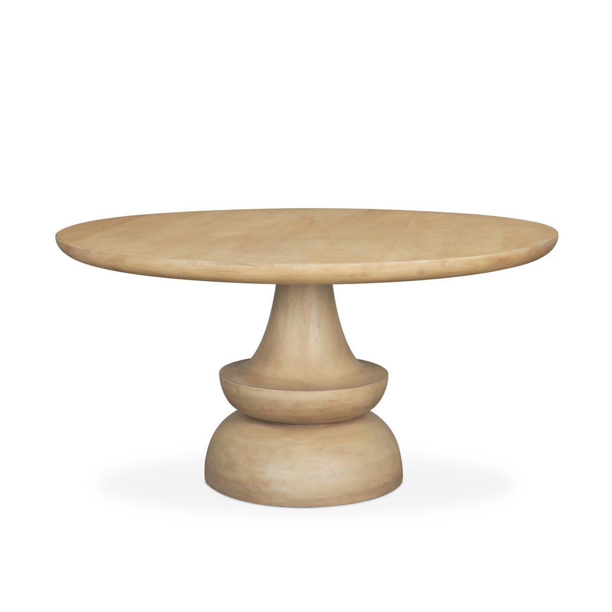 Crossman Blonde 60" Round Pedestal Dining Table - Ornate Home