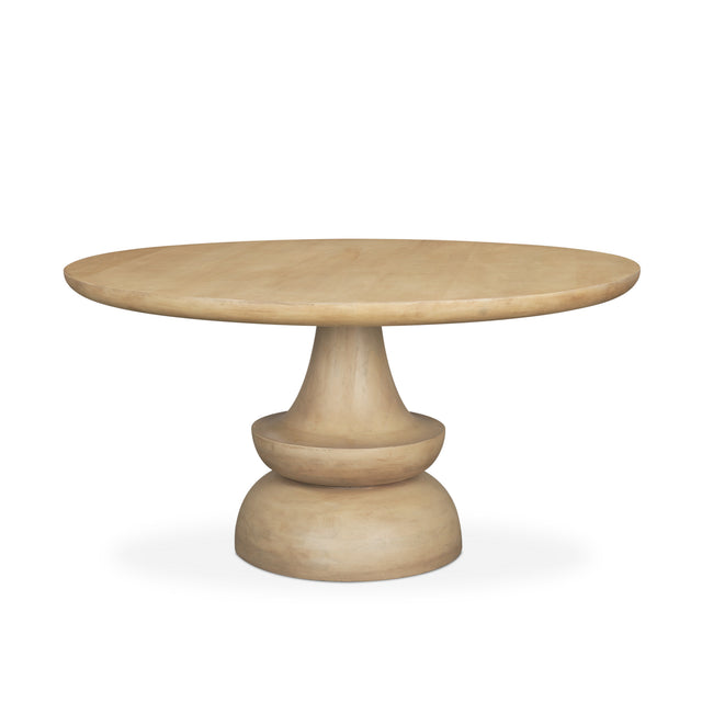 Crossman Blonde 60" Round Pedestal Dining Table - Ornate Home