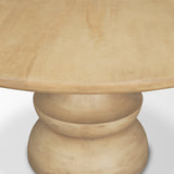 Crossman Blonde 60" Round Pedestal Dining Table - Ornate Home