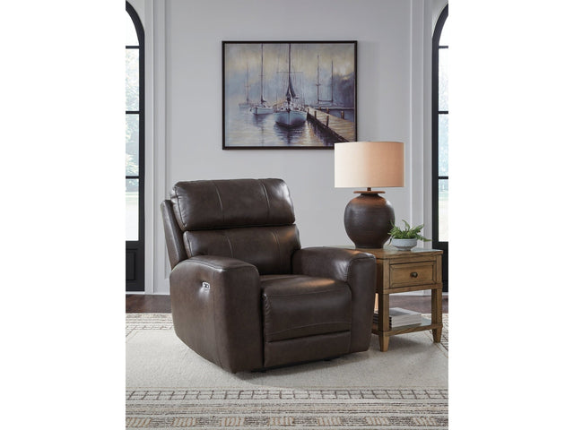 Crossplex Smoke Power Recliner/ADJ Headrest (Online Special Price) - Ornate Home