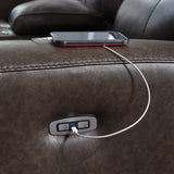Crossplex Smoke Power Recliner/ADJ Headrest (Online Special Price) - Ornate Home