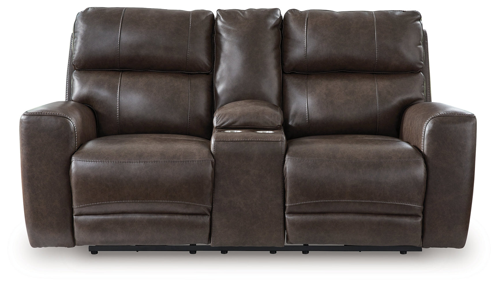 Crossplex Smoke Power Reclining Loveseat/CON/ADJ HDRST (Online Special Price) - Ornate Home