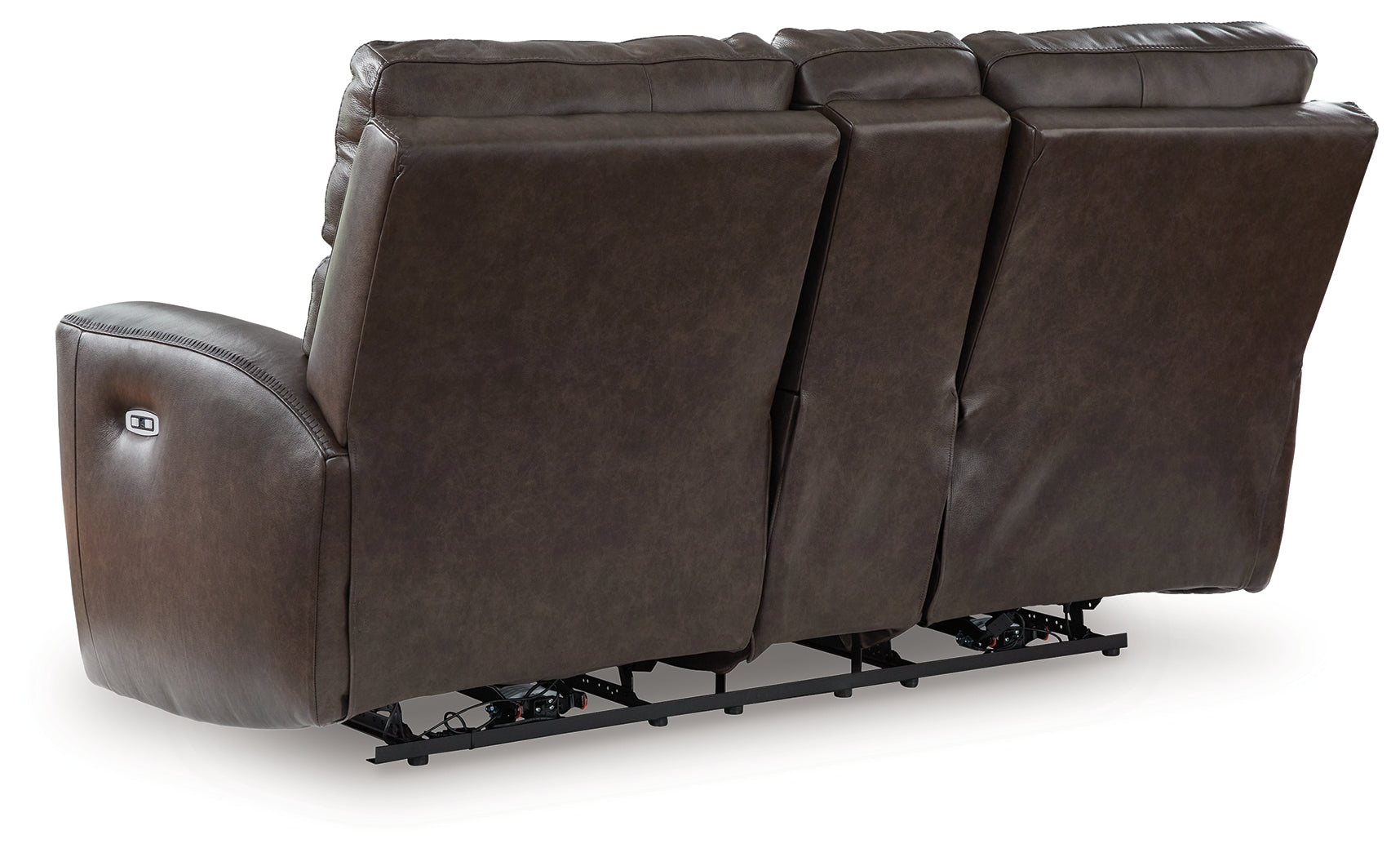 Crossplex Smoke Power Reclining Loveseat/CON/ADJ HDRST (Online Special Price) - Ornate Home
