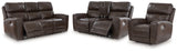 Crossplex Smoke Power Reclining Sofa, Loveseat and Recliner (Online Special Price) - Ornate Home