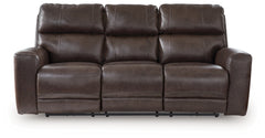 Crossplex Smoke Power Reclining Sofa, Loveseat and Recliner - Ornate Home