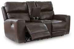 Crossplex Smoke Power Reclining Sofa, Loveseat and Recliner - Ornate Home