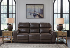 Crossplex Smoke Power Reclining Sofa, Loveseat and Recliner - Ornate Home